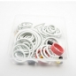 Preview: 100 pieces Assortment pinball rubber white