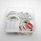 Preview: 100 pieces Assortment pinball rubber white