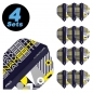 Preview: 4 Flight Sets (12 pcs) Standard Hardcore Snakebite black / yellow