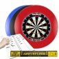 Preview: Dartarena McKicks Lighting - Dartboard mit Auffangring, Markerboard und Abwurflinie