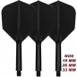 Preview: K-FLEX (3 pcs) Flight & Shaft (No 6) black polished