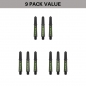 Preview: Shaft set (9 pcs) Nylon Pro Grip TAG black & green 2BA