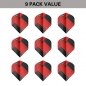 Preview: 3 Flight Set (9 pcs) Target TAG black & red