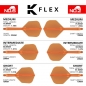 Preview: K-FLEX (3 Stk) Flight & Schaft (No 6) neon orange