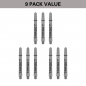 Preview: Shaft set (9 pcs) Nylon Pro Grip TAG grey & black 2BA