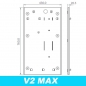 Preview: Wall-mounting plate  for Max V2 Changemachine & Tokenvendingmachine