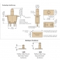 Preview: Service switch (door switch) double-pole contact terminal 6.3 x 0.8 mm E78-30A Au