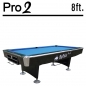 Preview: Pool Billardtisch Buffalo Pro II 8ft schwarz Pool Spielfläche 224 x 112 cm