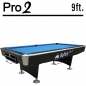 Preview: Pool Billardtisch Buffalo Pro II 9ft schwarz Pool Spielfläche 254 x 127 cm