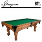 Preview: Pool Billiard table Dragon Carved 8ft oak, playfield 224x112cm