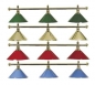 Preview: Billiard lamp 3 shades hangig bar colour gold