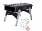 Preview: Football Table Garlando FOLDY Evolution, HPL-Playfield, Safety-Rods
