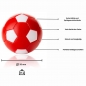 Preview: Ball für Fußballtisch rot/weiß  D 35 mm 24 g