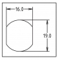 Preview: Round Key Lock KD 16,00 mm - 5/8"