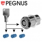 Preview: Push lock Pegnus KA C1403 Length 22 mm - 7/8" mit 7 mm post