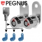 Preview: Machine Service Lock Set 2 pcs Pegnus KA C1403 Lenght 16 mm - 5/8" 22,2 mm - 7/8" 28.6 mm - 1 1/8"