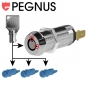 Preview: Pegnus Key Switch (n/o) KA C1403 36.50 mm - 1 7/16" key no return 2 way key exit