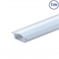 Preview: LED profile recessed anodized 1m SET