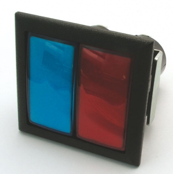Double Push Buttons square 52,5x52,5 mm low profile