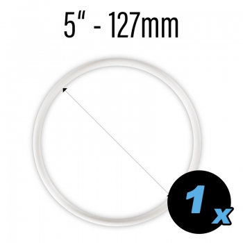 Rubber ring 5" white