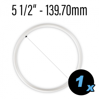 Rubber ring 5 1/2" white