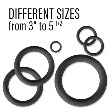 Flipper Silikon Ring USA schwarz 2 Stück