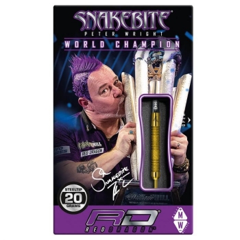 20 g Steel Darts (3 pcs) Peter Wright Snakebite Euro 11 Element Gold PC 20