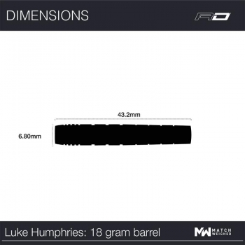 Soft Darts (3 pcs) Luke Humphries - TX1 Atomised 20g