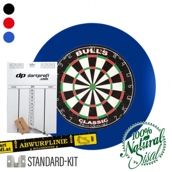 Dartarena Classic Dartboard mit Auffangring Markerboard und Abwurflinie