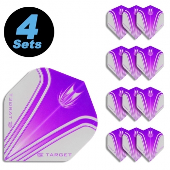 4 Flight Sets (12 pcs) Standard Polyester Vision purple