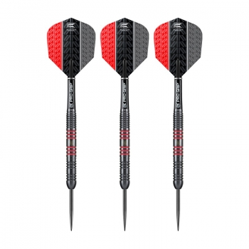 Steel Dartset (3 Stk) Vapor8 black red edition