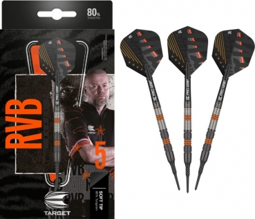 Steel Darts  (3 pcs)  Raymond Van Barneveld 80% Black SP 2023