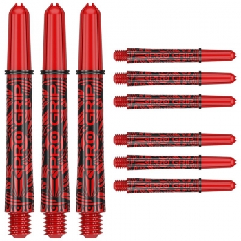 Shaft set (9 pcs) Ink Pro Grip 2BA red