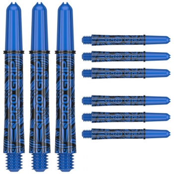 Shaft set (9 pcs) Ink Pro Grip 2BA blue