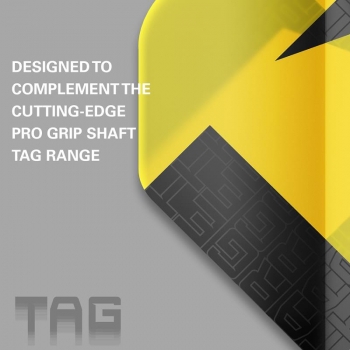 3 Flight Set (9 pcs) Target TAG black & yellow