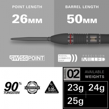 Steel Dartset Scope 02 90% Swiss Point 2024