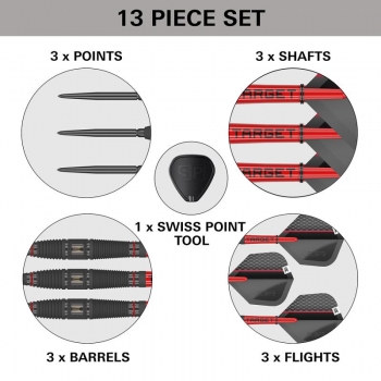 Steel Darts Set Scope 03 90% Swiss Point 2024