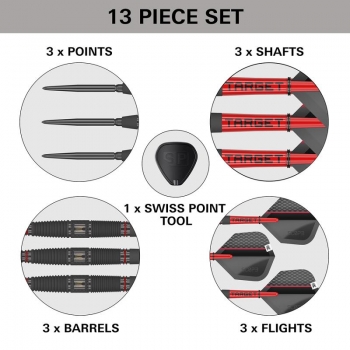 Steel Darts Set Scope 04 90% Swiss Point 2024