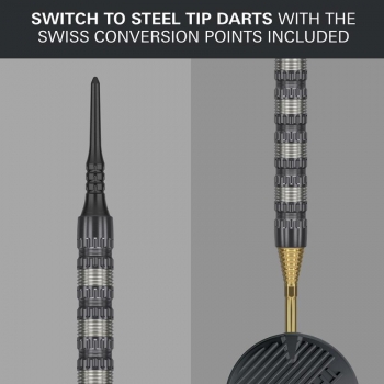 18g Dartset (3 Stk) Rob Cross Black 95K Soft Tip