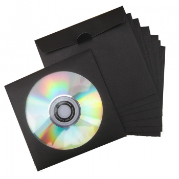 CD Papierhüllen claps schwarz