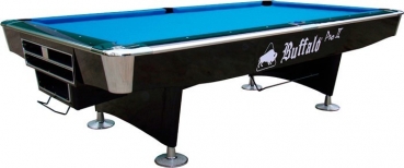 Pool Billardtisch Buffalo Pro II 8ft schwarz Pool Spielfläche 224 x 112 cm