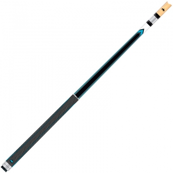 Pool Cue 2-Piece Buffalo Dominator "NG" #3 13mm glue on tip, white/blue