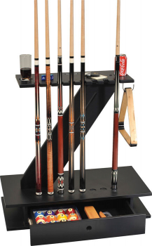 Cue Stand 7 for 8 Cues and integrated drawer
