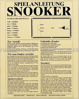 Snooker Game Instruction