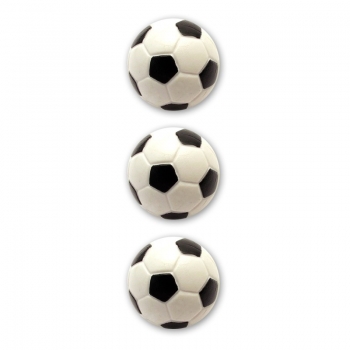 3 pcs Super Cosmos ball black/white for soccertable d 33 mm19g