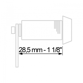 Single Bitted Disc Tumbler Lock KD 28,60 mm - 1 1/8"
