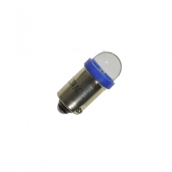 Pinball LED BA9S 6,3 Volt AC Clear short round 90° Angles