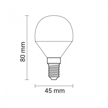 LED Birne Kunststoff E14 6W 230 Volt
