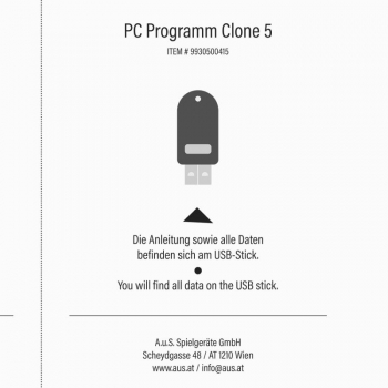 PC Program Clone 5 for RM5 Coinvalidator