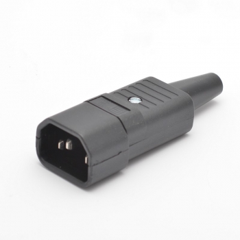 AC supply IEC 60320 C14 (E) plug male for cable